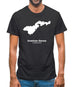 American Samoa Silhouette Mens T-Shirt