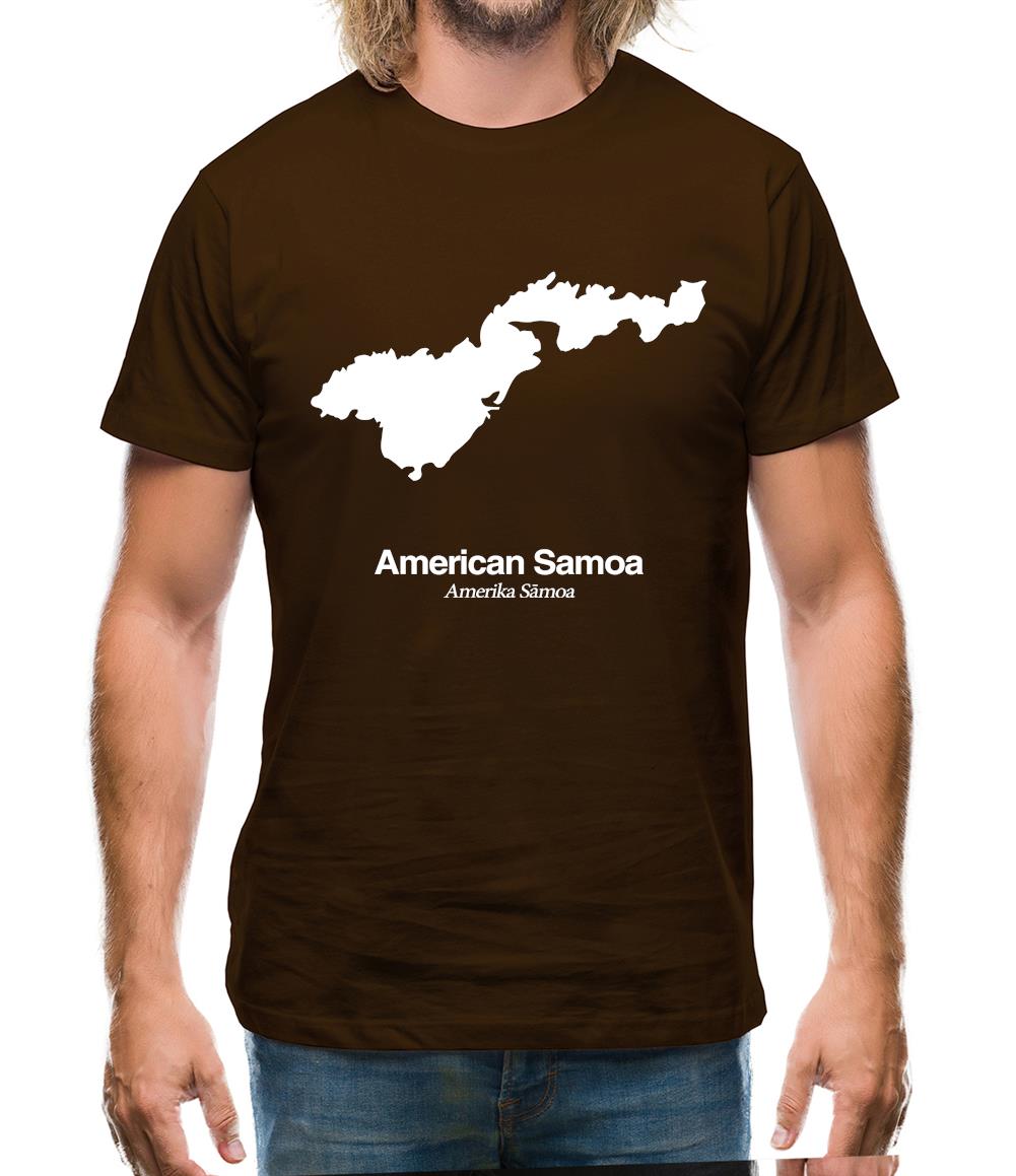 American Samoa Silhouette Mens T-Shirt