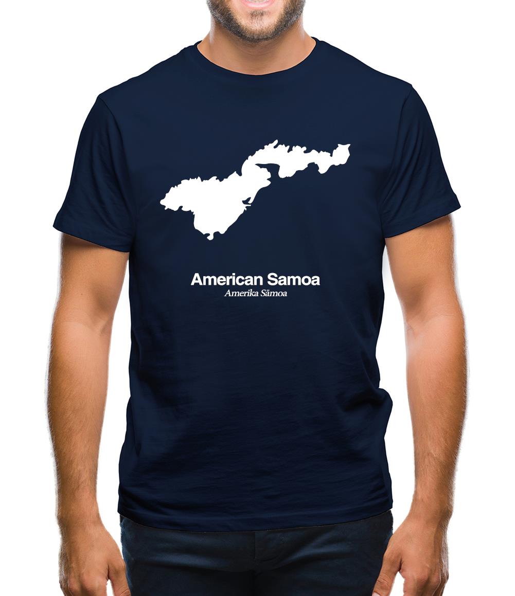 American Samoa Silhouette Mens T-Shirt