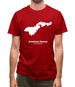 American Samoa Silhouette Mens T-Shirt