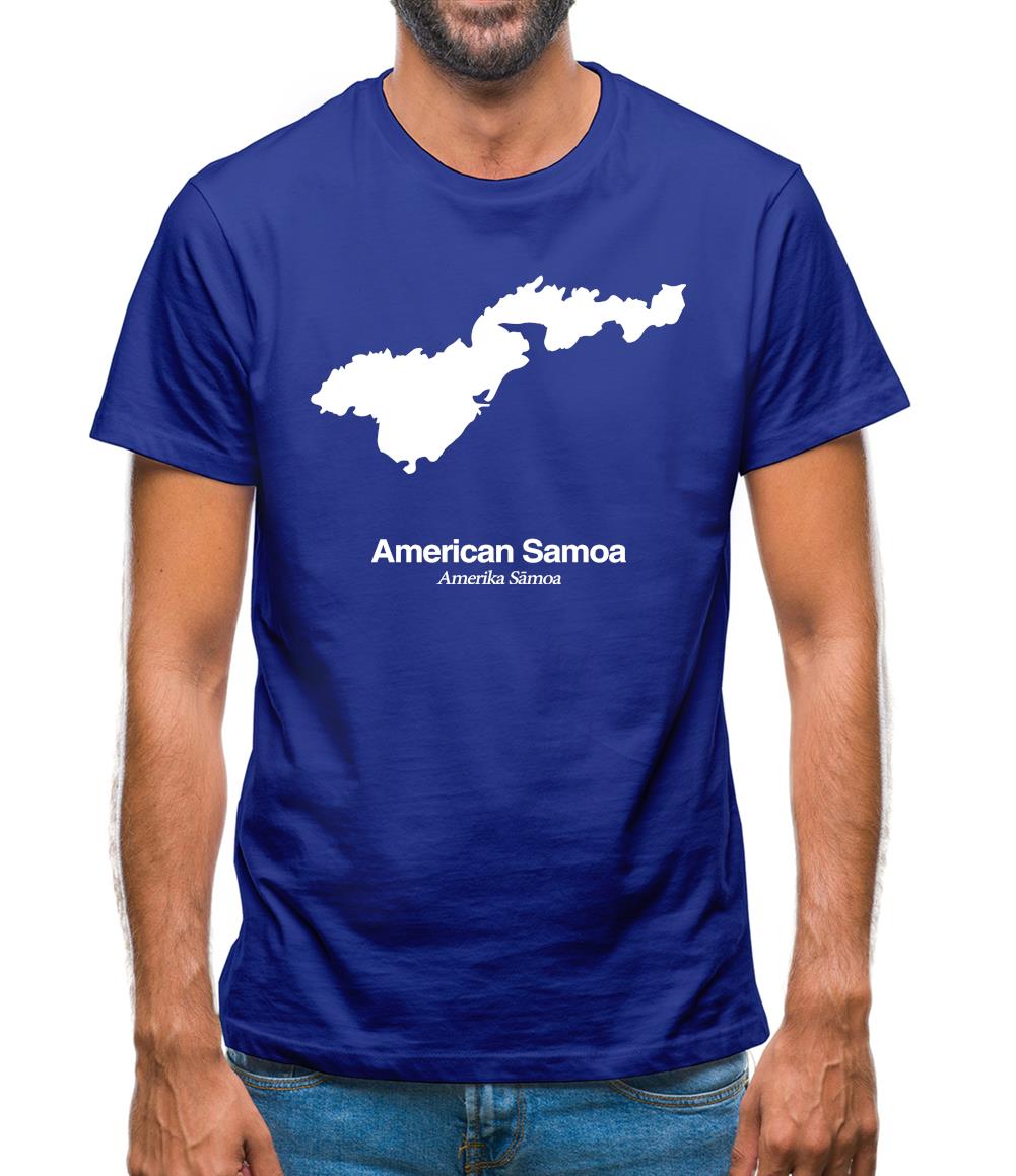 American Samoa Silhouette Mens T-Shirt