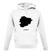 Andorra Silhouette unisex hoodie