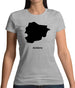 Andorra Silhouette Womens T-Shirt