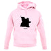 Angola Silhouette unisex hoodie