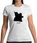 Angola Silhouette Womens T-Shirt