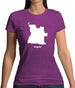 Angola Silhouette Womens T-Shirt