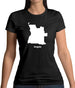 Angola Silhouette Womens T-Shirt