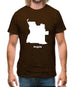 Angola Silhouette Mens T-Shirt