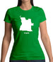Angola Silhouette Womens T-Shirt