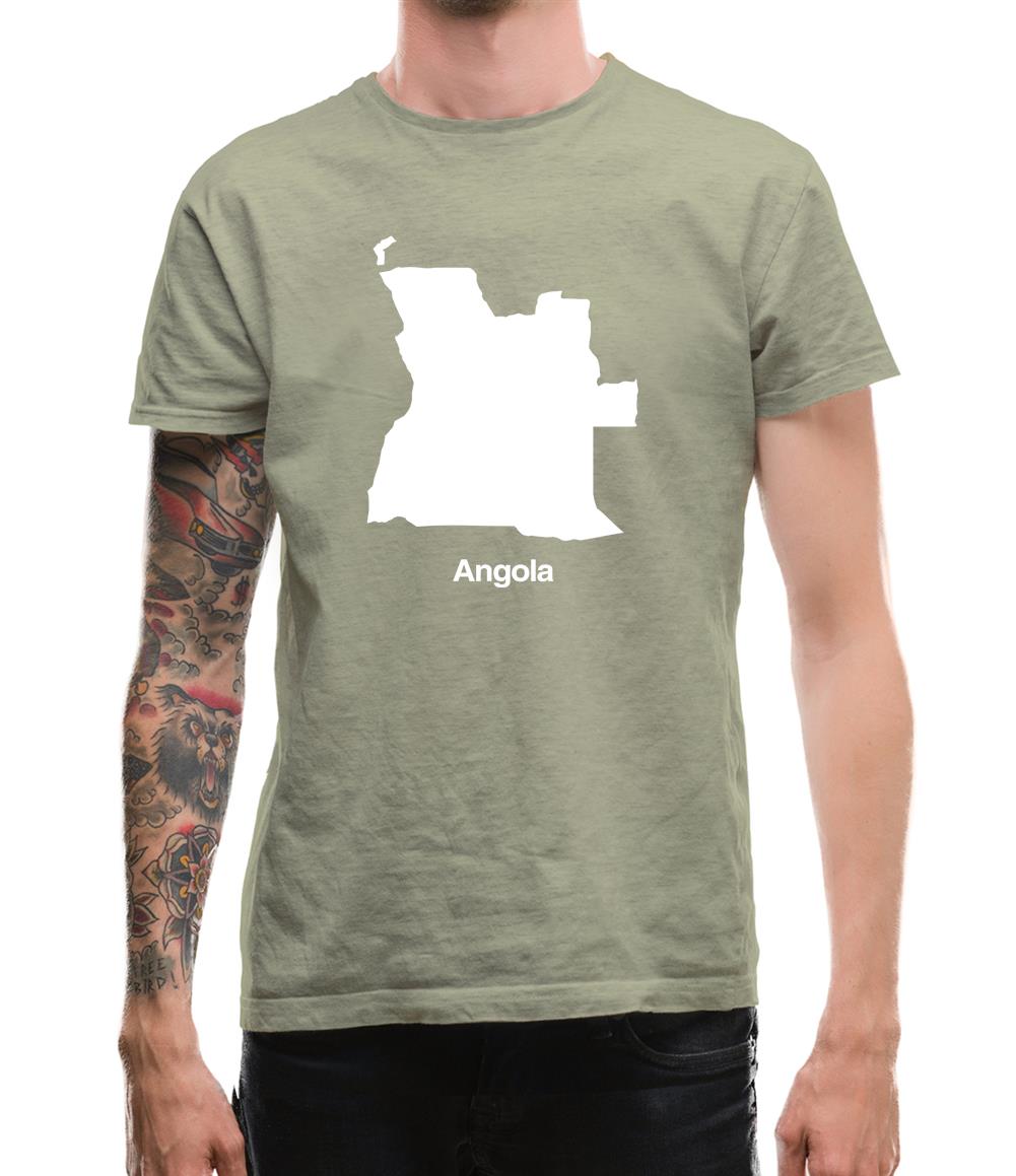 Angola Silhouette Mens T-Shirt