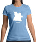 Angola Silhouette Womens T-Shirt