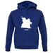 Angola Silhouette unisex hoodie