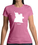 Angola Silhouette Womens T-Shirt