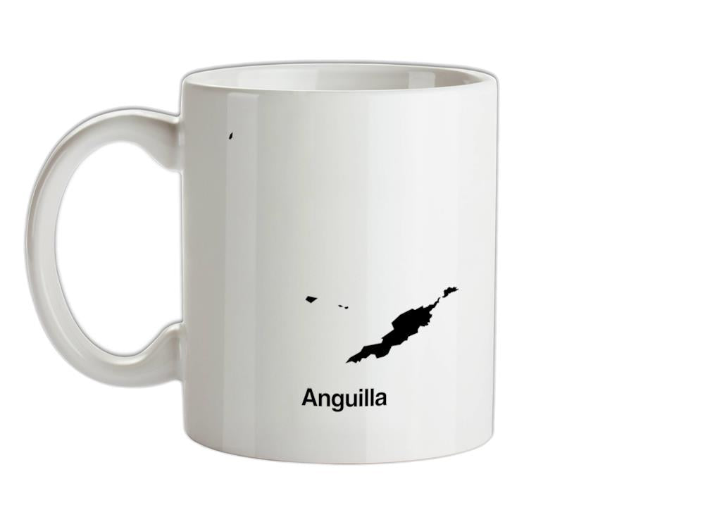 Anguilla Silhouette Ceramic Mug
