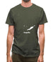 Anguilla Silhouette Mens T-Shirt
