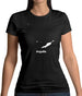 Anguilla Silhouette Womens T-Shirt