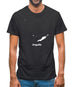 Anguilla Silhouette Mens T-Shirt