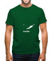 Anguilla Silhouette Mens T-Shirt