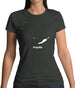 Anguilla Silhouette Womens T-Shirt