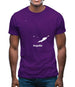 Anguilla Silhouette Mens T-Shirt