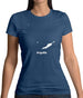 Anguilla Silhouette Womens T-Shirt