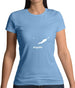 Anguilla Silhouette Womens T-Shirt