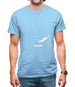 Anguilla Silhouette Mens T-Shirt