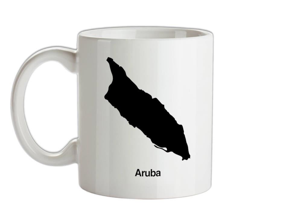 Aruba Silhouette Ceramic Mug