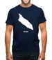 Aruba Silhouette Mens T-Shirt