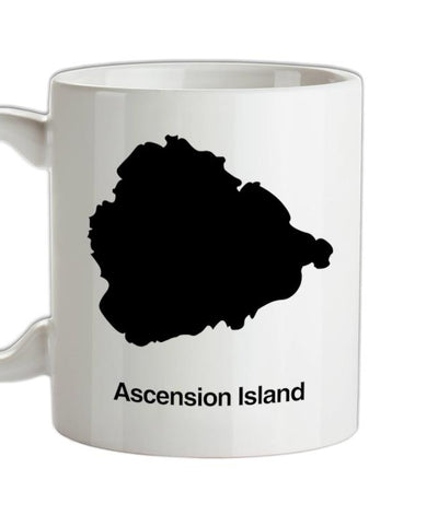 Ascension Island Silhouette Ceramic Mug