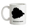 Ascension Island Silhouette Ceramic Mug