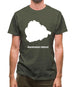 Ascension Island Silhouette Mens T-Shirt