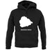 Ascension Island Silhouette unisex hoodie