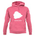 Ascension Island Silhouette unisex hoodie