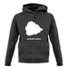 Ascension Island Silhouette unisex hoodie