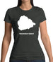 Ascension Island Silhouette Womens T-Shirt