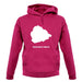 Ascension Island Silhouette unisex hoodie