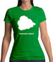 Ascension Island Silhouette Womens T-Shirt