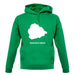 Ascension Island Silhouette unisex hoodie