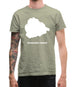 Ascension Island Silhouette Mens T-Shirt