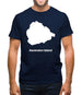 Ascension Island Silhouette Mens T-Shirt