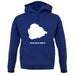 Ascension Island Silhouette unisex hoodie