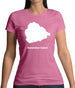 Ascension Island Silhouette Womens T-Shirt