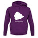 Ascension Island Silhouette unisex hoodie