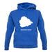 Ascension Island Silhouette unisex hoodie