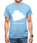 Ascension Island Silhouette Mens T-Shirt