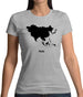 Asia Silhouette Womens T-Shirt