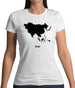 Asia Silhouette Womens T-Shirt
