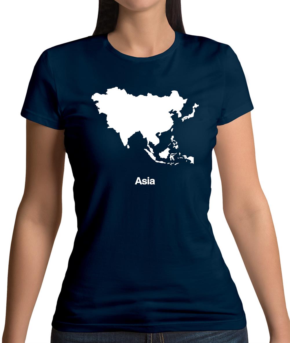 Asia Silhouette Womens T-Shirt