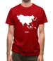 Asia Silhouette Mens T-Shirt